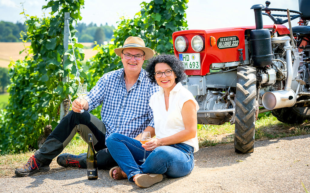 Titelbild Cordula und Wolfgang Magin, Privat-Weingut Magin